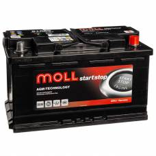Аккумулятор автомобильный MOLL AGM Start-Stop 80 Ач 800 А обратная пол. 